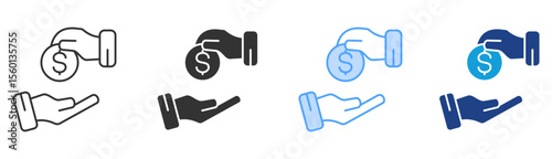 Broker Icon Set Multiple Style Collection