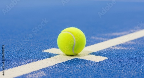 A yellow ball on the 