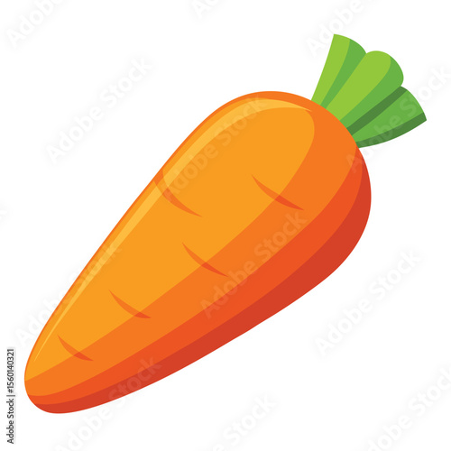 Carrot on white background