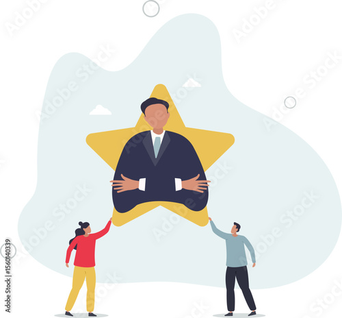 Employee engagement and best work appreciation bonus.ob stimulus and satisfaction with financial reward, motivational bonus system and inspiring assessment . character life .
