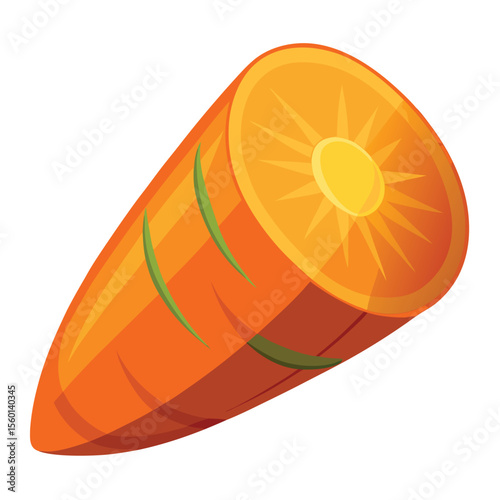 Carrot on white background