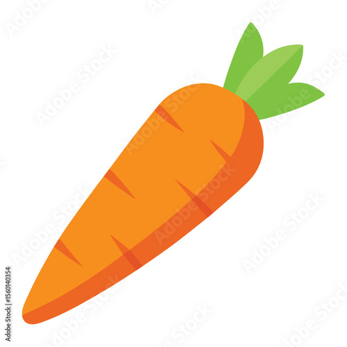 Carrot on white background