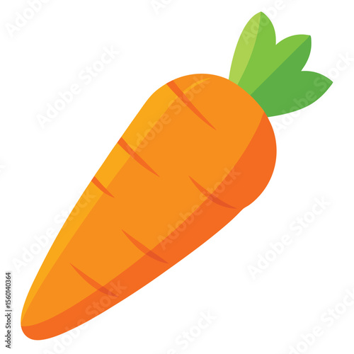 Carrot on white background