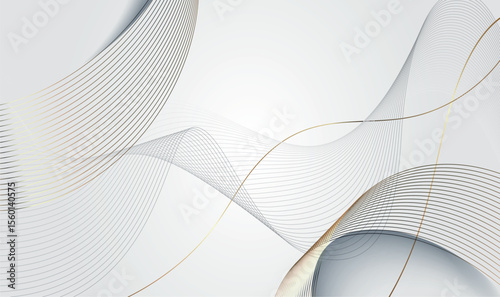 Light Cayan with Gold line abstruct background design