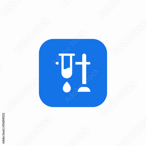 chemical test tube heat icon sign vector