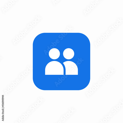 friend contacts icon sign vector