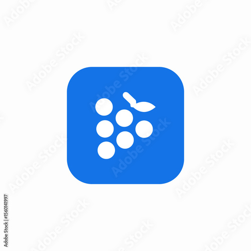 grape fruit wine icon sign vector