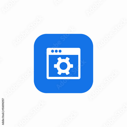 internet website editing icon sign vector