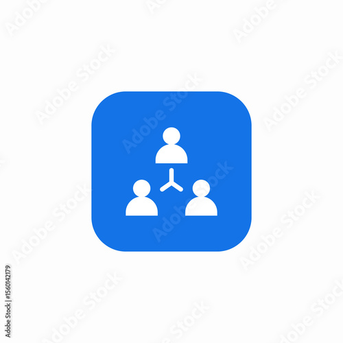 interpersonal team collaboration icon sign vector