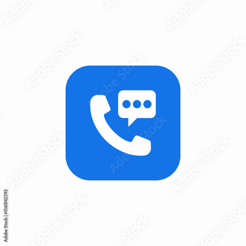 phone conversation icon sign vector