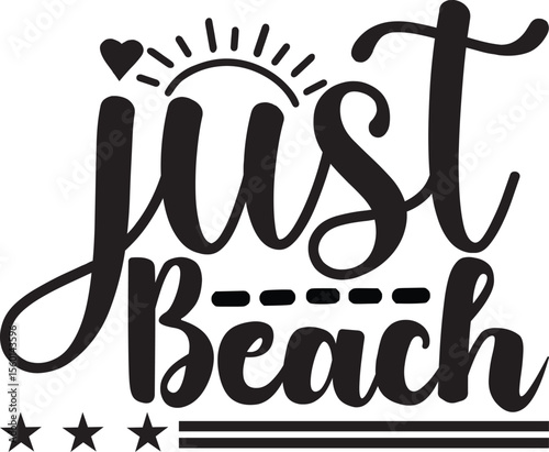 just beach, summer svg design
