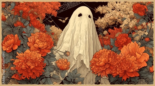 Ghost in the Autumn Garden