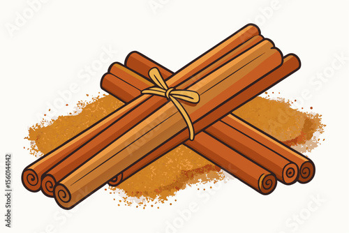 Ideal for food packaging, culinary blogs, natural health products, herbal medicine advertisements, and spice-related branding