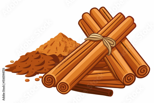 Ideal for food packaging, culinary blogs, natural health products, herbal medicine advertisements, and spice-related branding