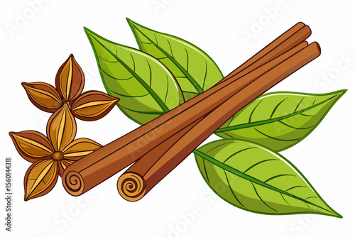Ideal for food packaging, culinary blogs, natural health products, herbal medicine advertisements, and spice-related branding