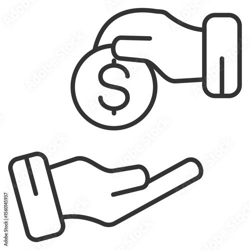 Broker Outline Icon Element For Design