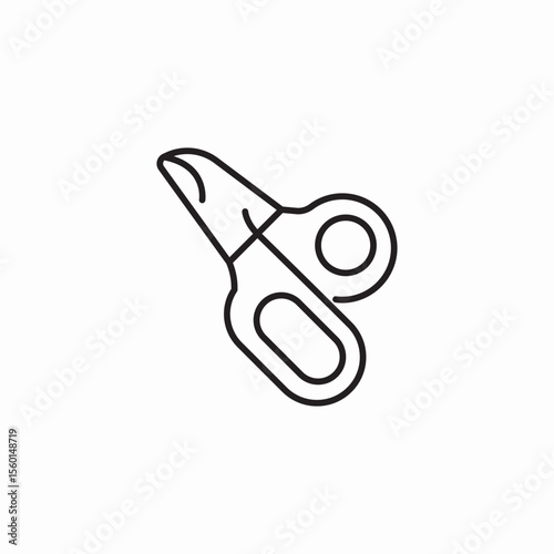 claw scissors icon sign vector
