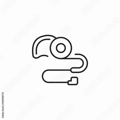 dog leash icon sign vector