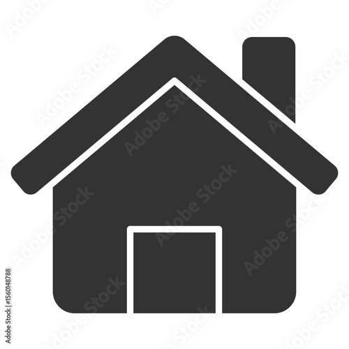Home Glyph Icon Element For Design