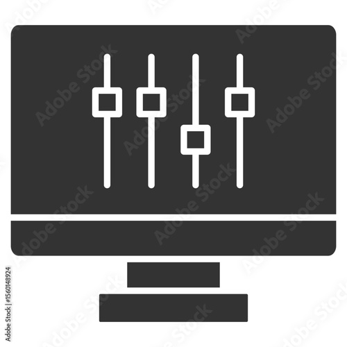 Parameter Glyph Icon Element For Design