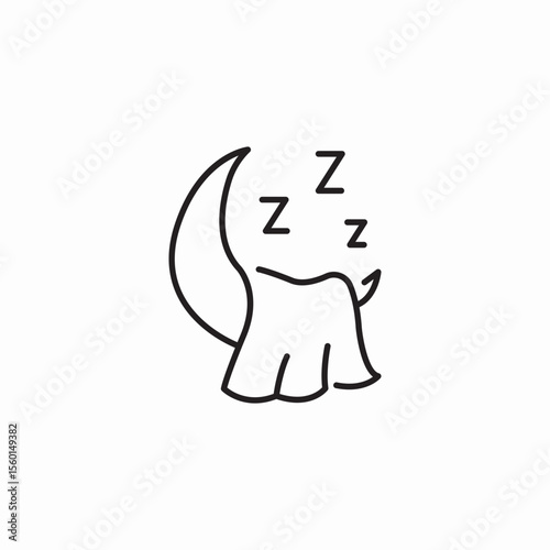 moon blanket icon sign vector
