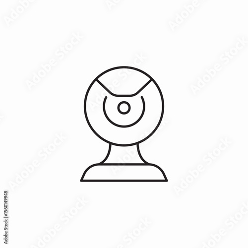 stand camera icon sign vector