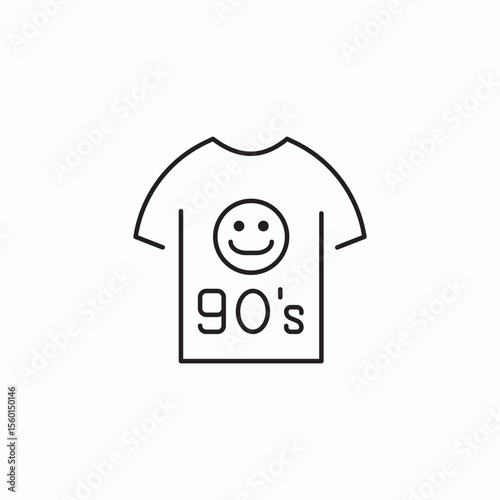 vintage clothes icon sign vector