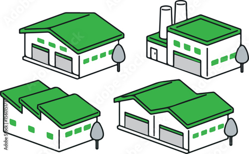 Luxury home design colorful illustration