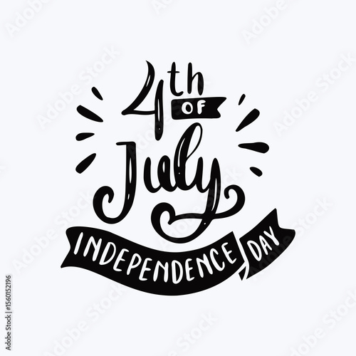 4 JULY INDEPENDENCE DAY VECTOR