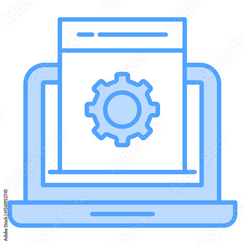 Feature Blue Icon Element For Design