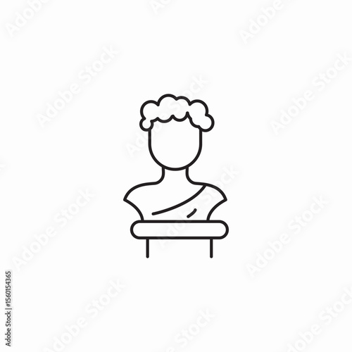 ancient exhibit icon sign vector
