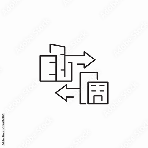 building update icon sign vector