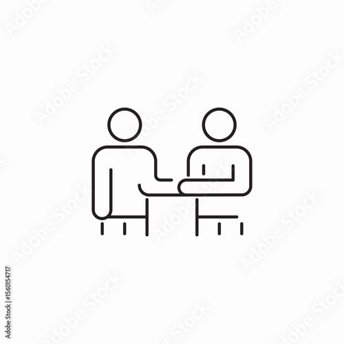 caring agreement icon sign vector