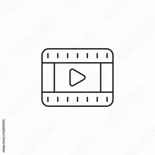 digital video icon sign vector