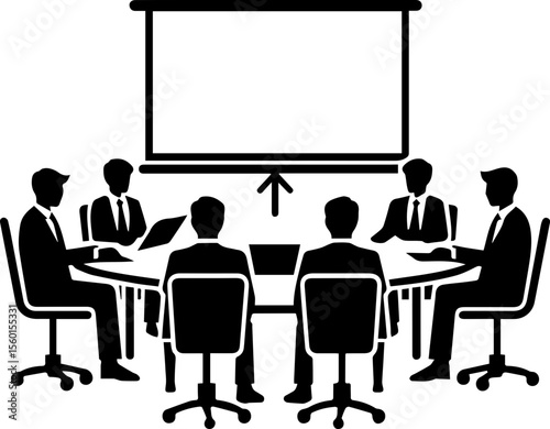 Business Meeting Presentation Icon