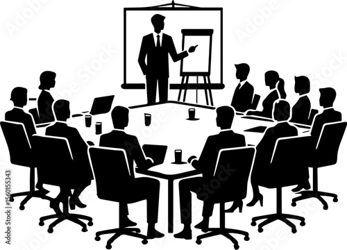 Business Meeting Presentation Icon