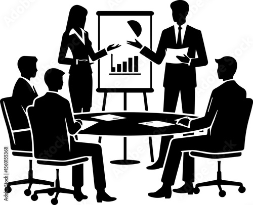 Business Meeting Presentation Icon