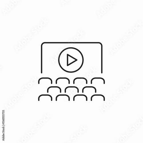 movie cinema icon sign vector
