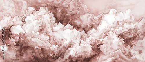 Abstract cloudscape in rosy hues