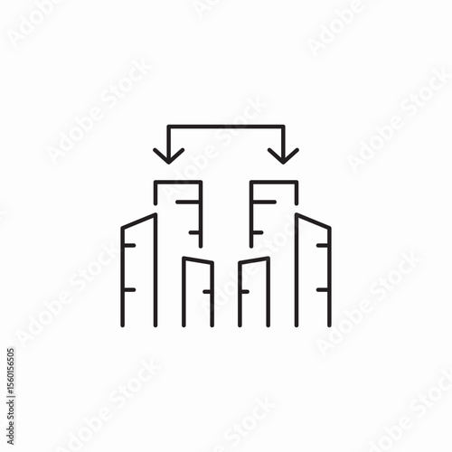 urban connection icon sign vector