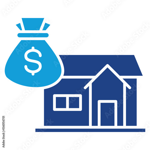 Investment Dual Tone Icon Element For Design