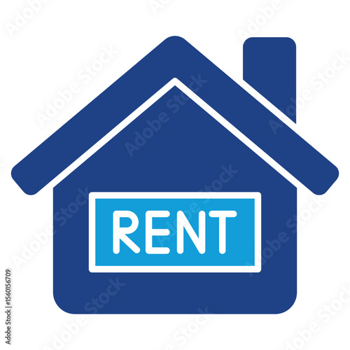 Rental Dual Tone Icon Element For Design