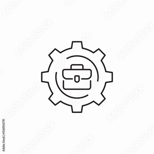 work modification program icon sign vector