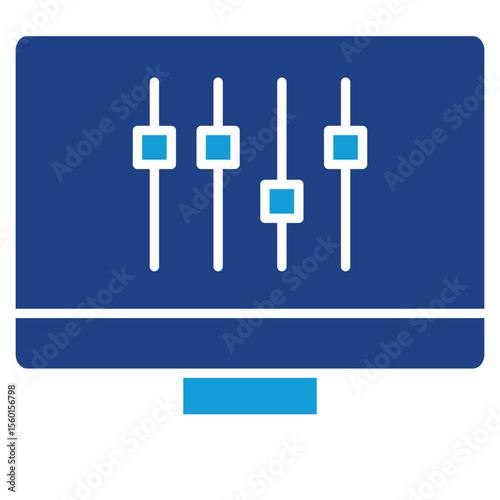 Parameter Dual Tone Icon Element For Design