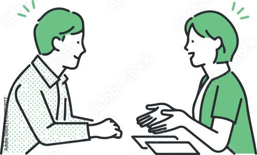 Business man solution works