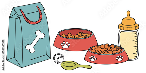 Delicious fast food meal featuring hot dogs, pizza, and burgers with a refreshing drink