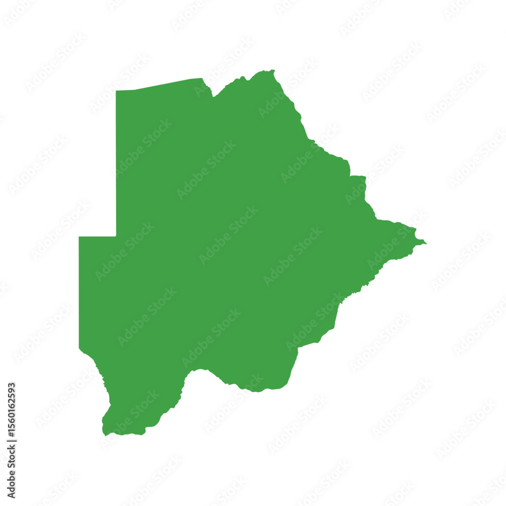 Obraz premium Botswana Map