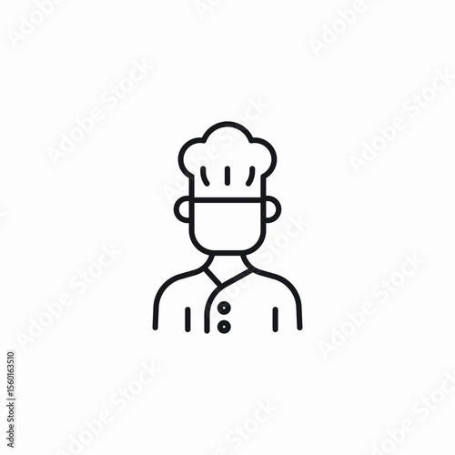 chef cook icon sign vector