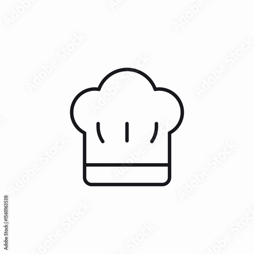 chef cooking hat accessory icon sign vector