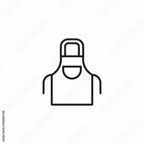 cookig apron icon sign vector